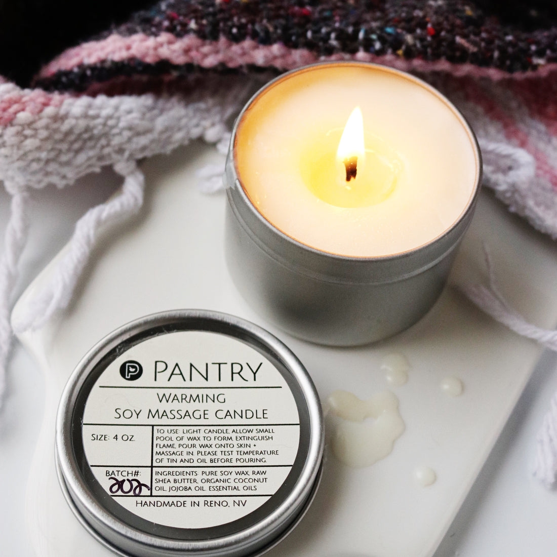 WARMING - SOY MASSAGE OIL CANDLE