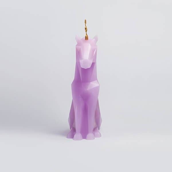 PURPLE UNICORN CANDLE