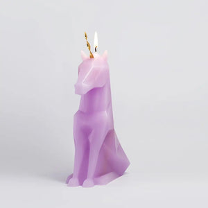 PURPLE UNICORN CANDLE