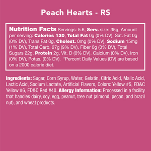 PEACH HEARTS GUMMIES