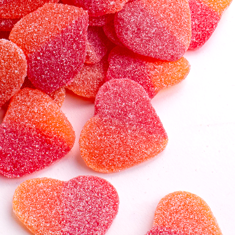 PEACH HEARTS GUMMIES