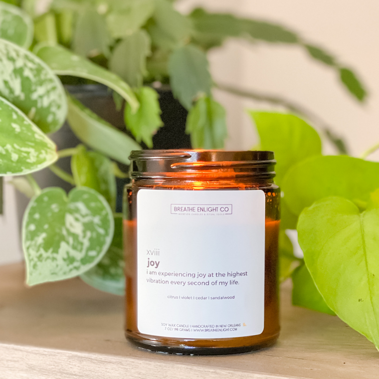 JOY AFFIRMATION CANDLE